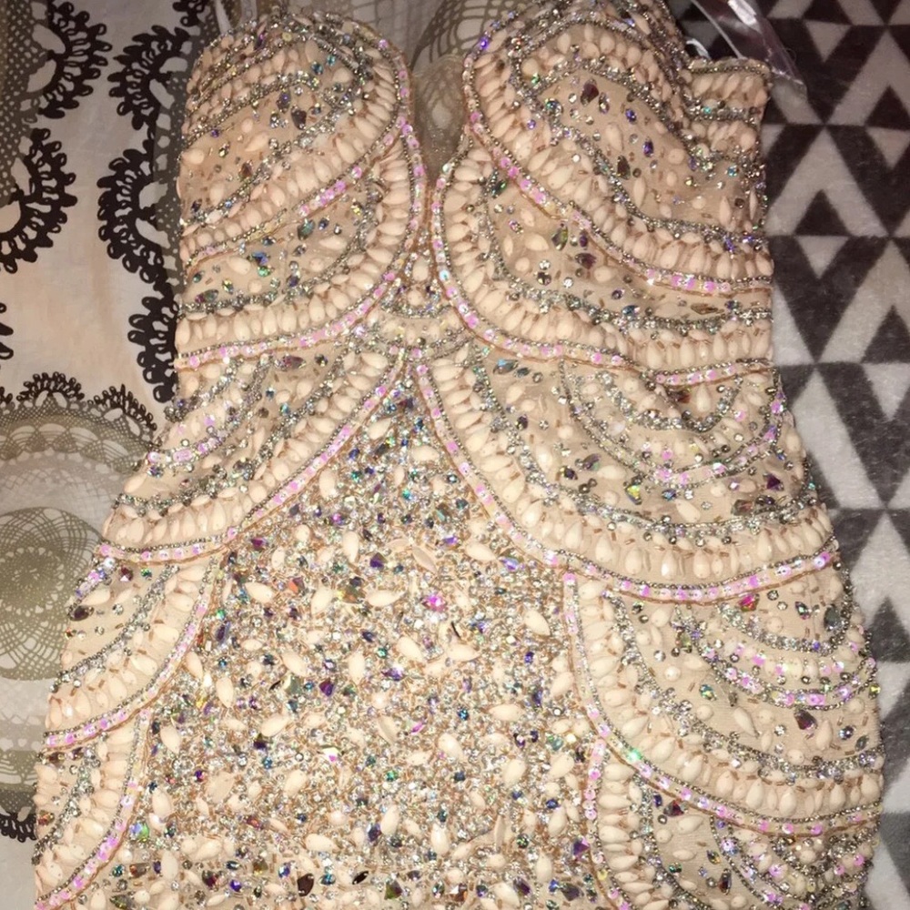 Full on bedazzled JOVANI dress